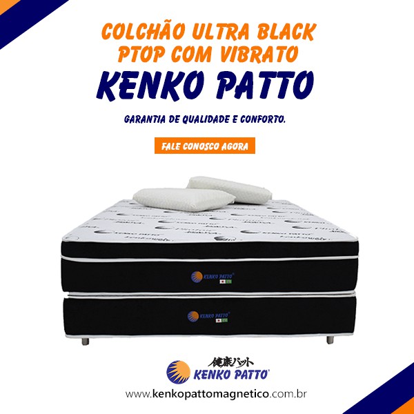 Colchão Ultra Black Kenko Patto Colchão Magnético Kenko