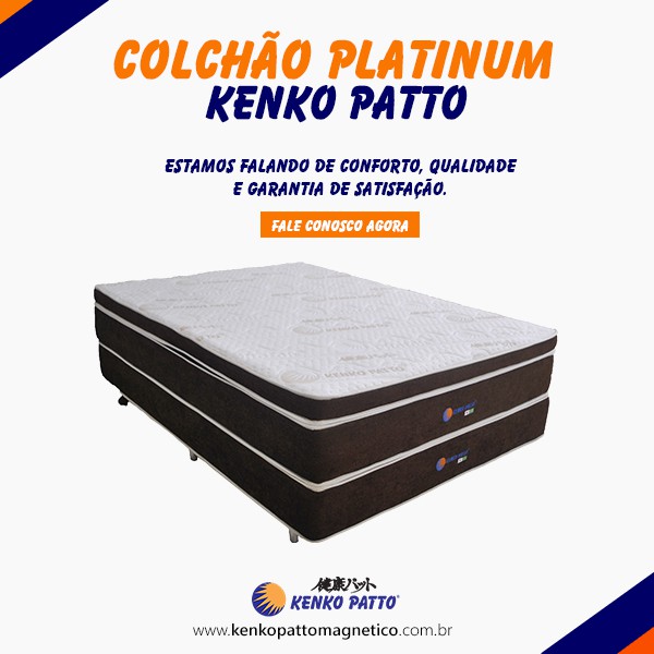 Colchão Platinum Kenko Patto Colchão Magnético Kenko Patto